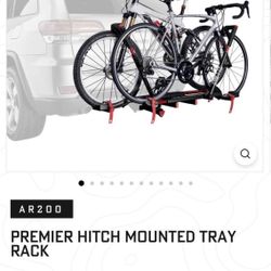 Allen sports AR200 Premier Locking Hitch Mounted Tray Rack 2 Bike Carrier