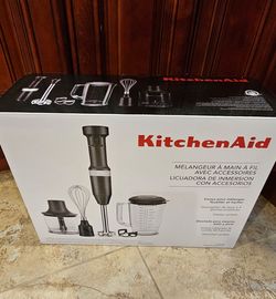 KitchenAid Variable Speed Corded Hand Blender with Accessories