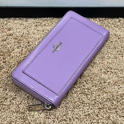 NWT Coach Lilac Purple Long Wallet 💜✨