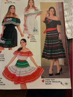 Vestidos tricolor