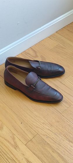 Hugo Boss Men's Brown pebbled  Leather Loafers (contact info removed)1 Size 10