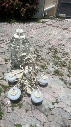 2 chandeliers