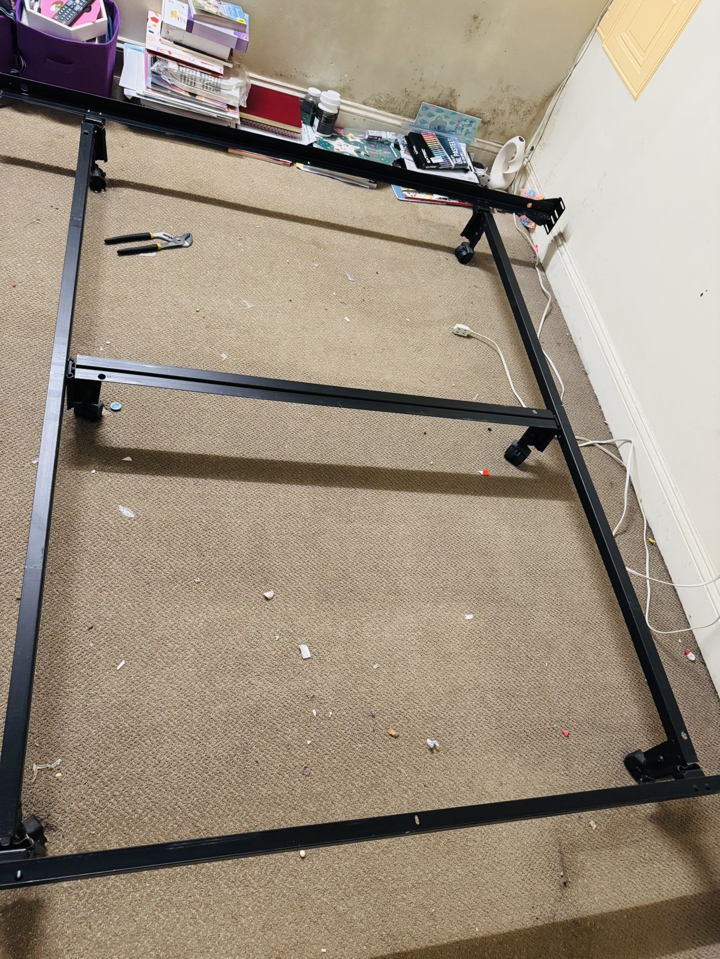King Size Bed Frame Bed Box Set and A Headboard