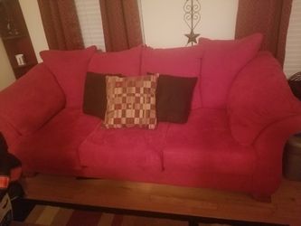 Red couch set