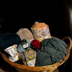 Basket of yarn