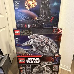 Lego Star Wars Death Star, Millennium Falcon And Kylo Ren BNIB