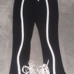 SHEIN X - Black Pants with White Stripe design – Size 3XL - Brand new with tags. 