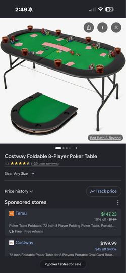 Poker table
