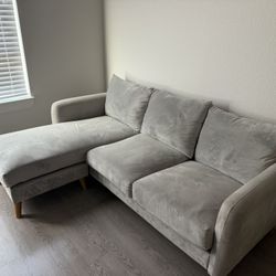 Grey Couch With Chaise 