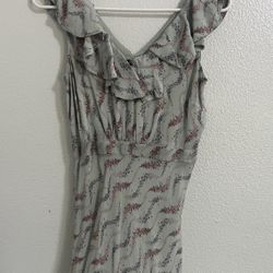 Floral Silk Dress 