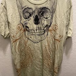 Y2k Style Shirt Size Large Skull