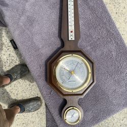 Banjo Style Weather Station, Barometer, Temperature And Humidity 