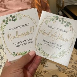 Bridesmaid And MOH Proposal