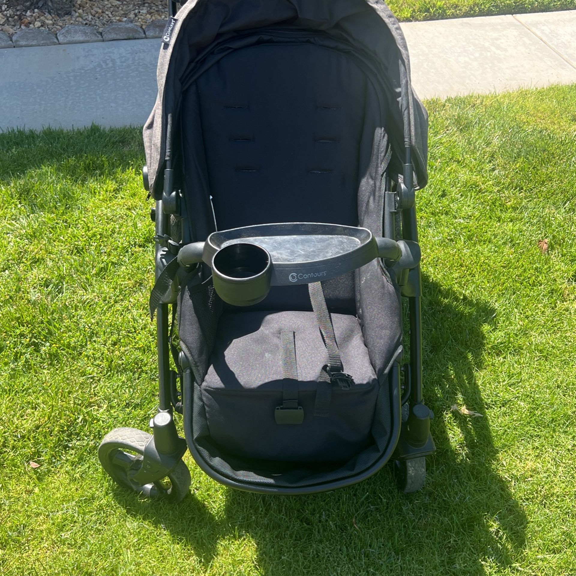 Contours Options Elite Tandem Stroller Grey
