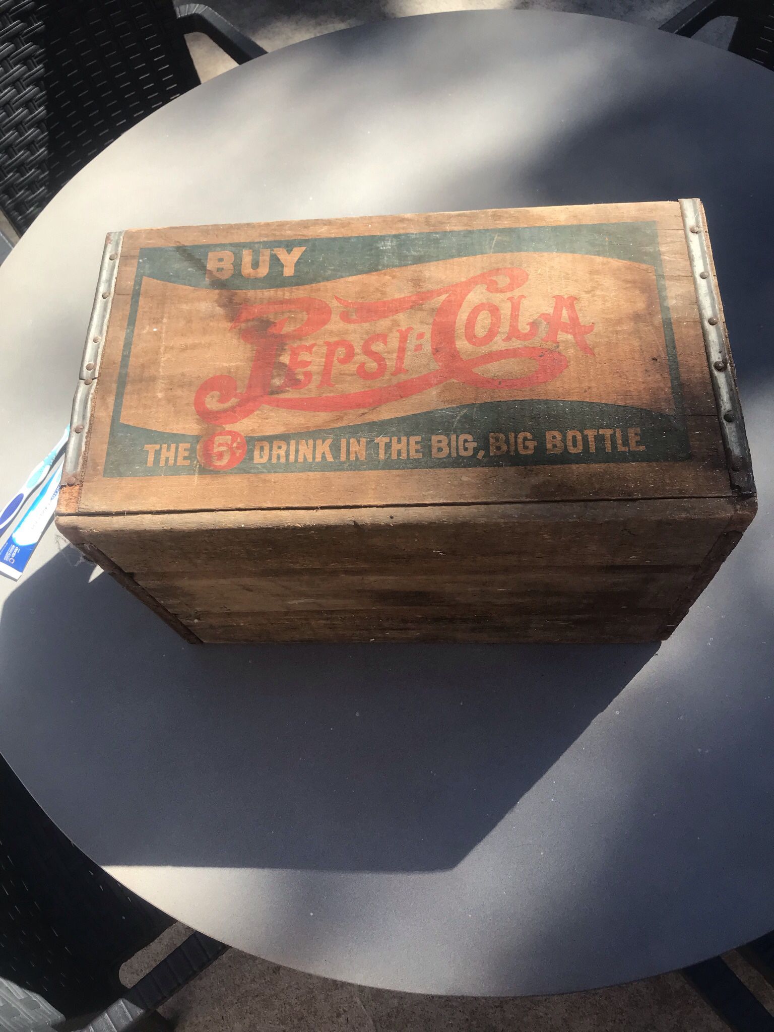 Pepsi Double Dot Soda Box - 1950’s 