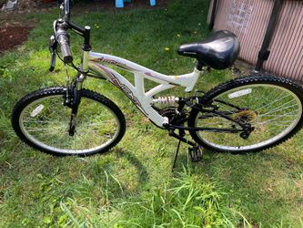 Next ascent, 26 aluminum frame bicycle with trailer