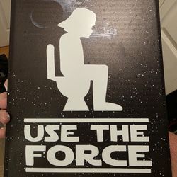 Bathroom Star Wars Decor "Use The Force"