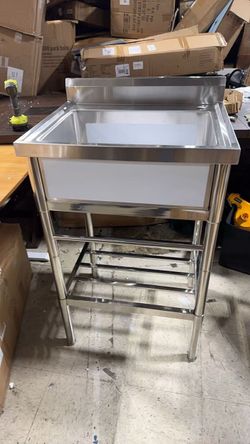 ❤️🔥 Gallons 20 in. D x 18.1 in. W Freestanding Utility Sink