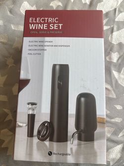 Electric Wine Set – 4-Piece Rechargeable