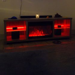 Aurora 72" Fireplace TV Stand Need Gone Asap. Or Best Offer