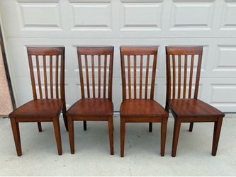 Pending sale 4 Wood Kitchen Table Chairs