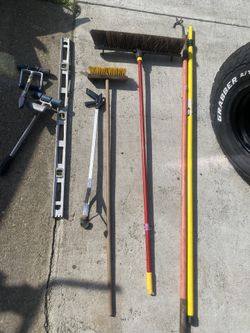 Wall roller / harper brush / broom / $15 each