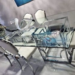 Silver dining Table Base