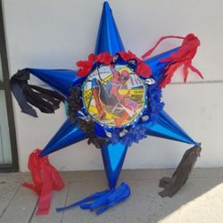 Spiderman Star Piñata For Birthday Parties