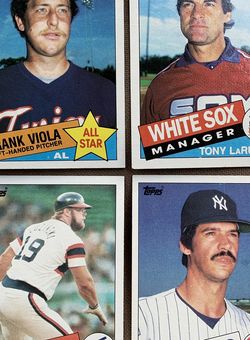 Six 1985 Topps Baseball Cards