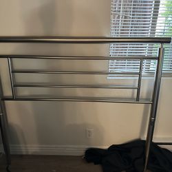 Full Size Silver Metallic Headboard