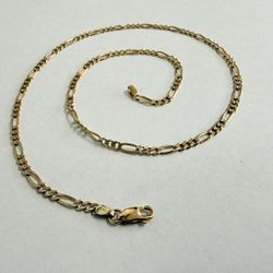 10K Gold Figaro Chain