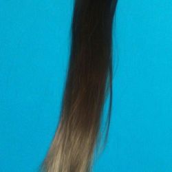 Ponytail synthetic light brown 20 inches / cola de caballo o coleta sintética café claro, 20 pulgadas