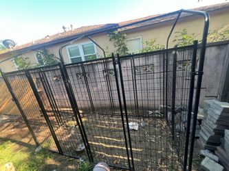 Cage a dog used