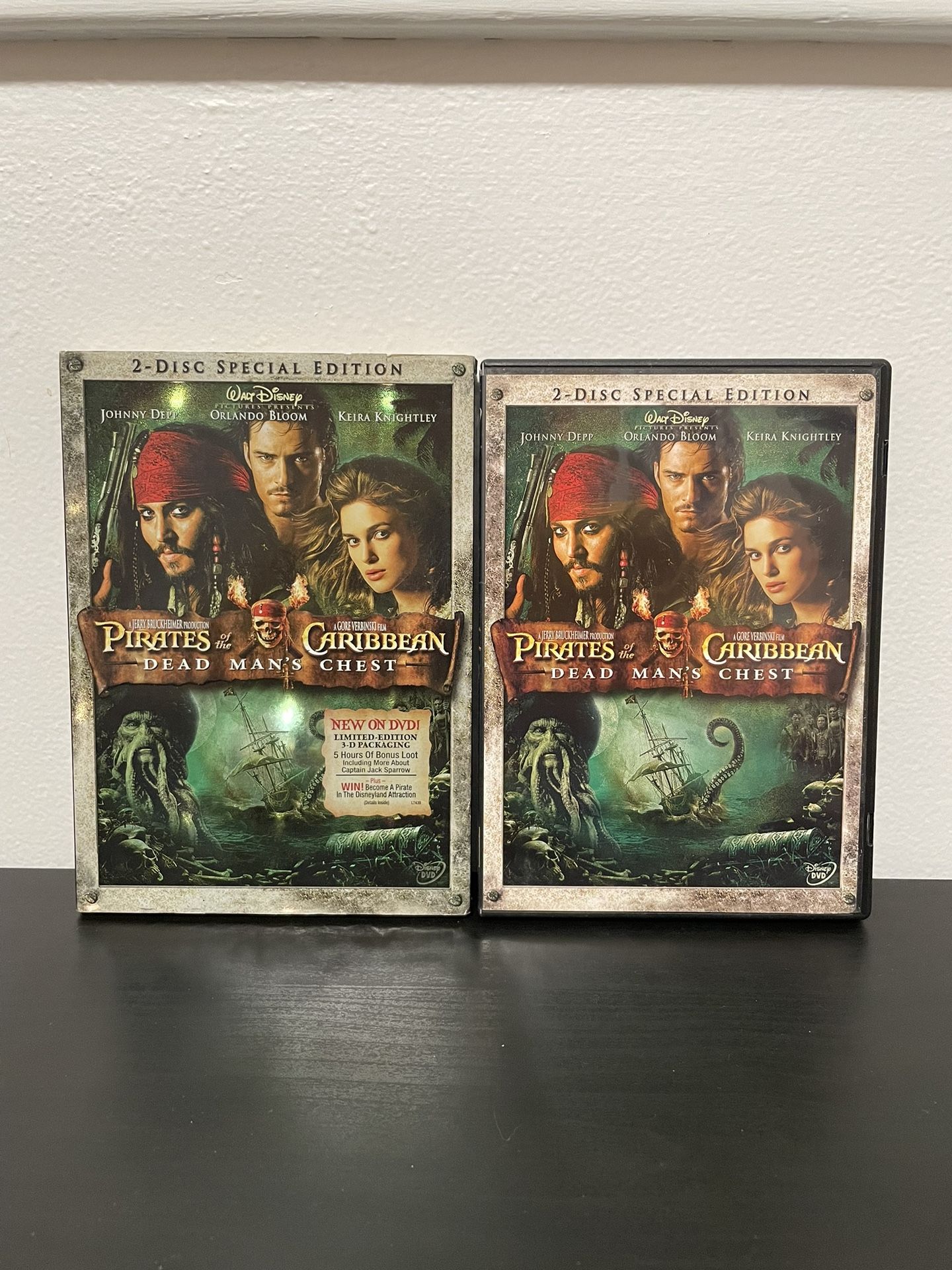 Pirates Of The Caribbean Dead Mans Chest DVD Disney 2 Disc Special Edition Holo
