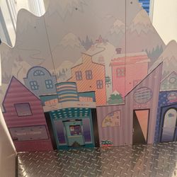 lol doll house comes with fake snow 