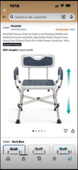 BRAND NEW PELEGON Shower Chair HALF PRICE