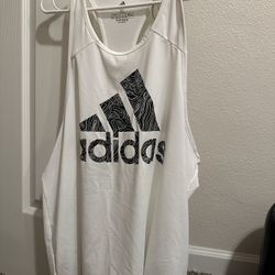 Adidas White Tank Top Women’s Size XL