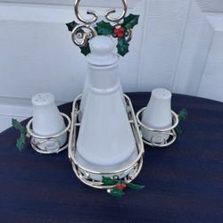 Salt Pepper  Oil  And  Vinegar  Holder New