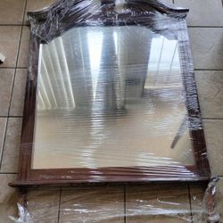 Classical Wooden Frame Mirror. 36X48 inch 