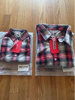 Daddy and Me Matching Flannel Shirts Lot New