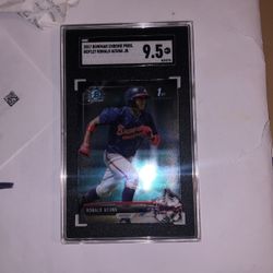 Bowman Chrome Ronald Acuña JR baseball Card