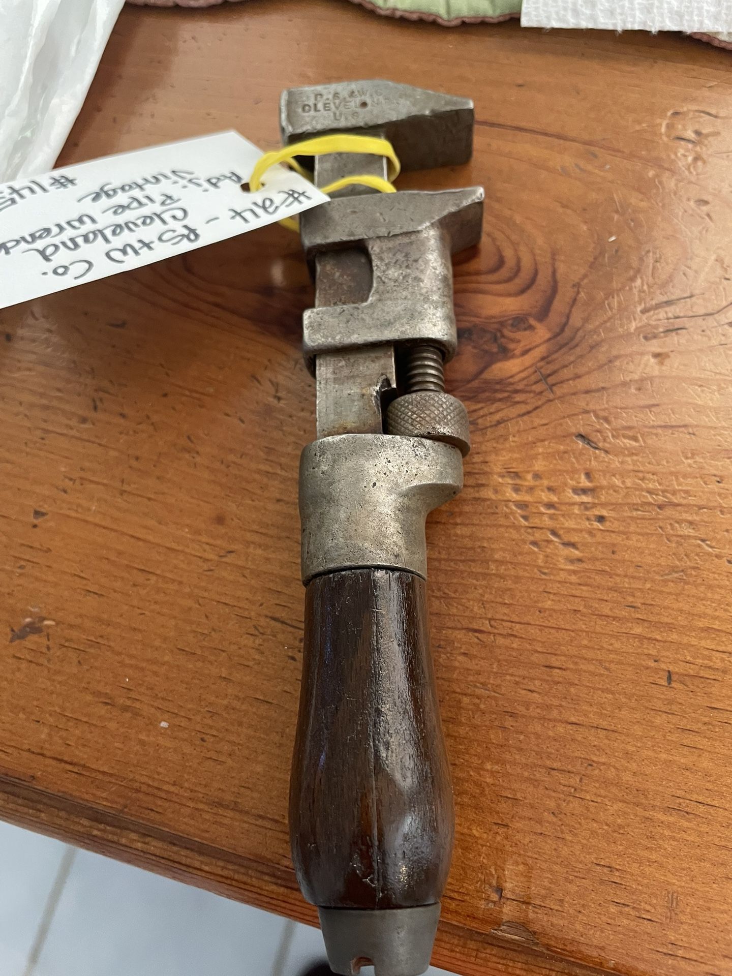 Vintage Tool PS&W Adjustable Pipe Wrench