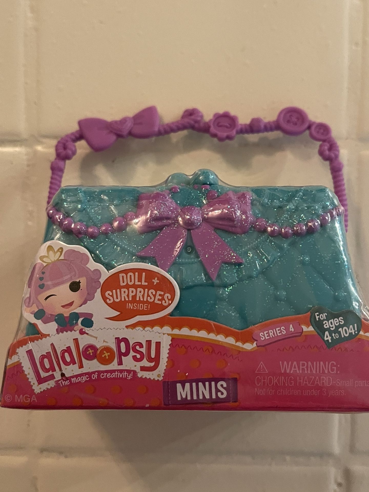 Lalaloopsy Mini Doll Pink Purse Blind Bag Series 4 New HTF