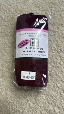 Girls tights heavy weight size 4/6 burgundy