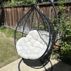(2) Swinging Egg Chairs 