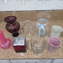 Free Vases 9 of them