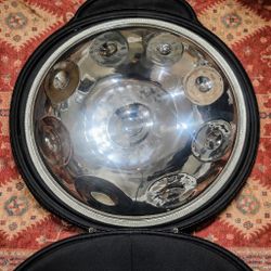 Handpan 9-note In D Minor - Silver