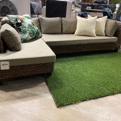 Primitive Collections Katina Dark Gray Outdoor Sectional