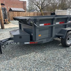 5' X 8' EAGLE HEAVY DUTY DUMP SINGLE AXLE 5.2K