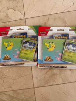 Pokémon 30th Celebration Tech Sticker Collection x2